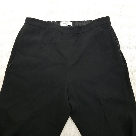 Babaton Frederick Pant Slim-leg trouser black sz 6 high rise pull on elastic - Picture 6 of 9